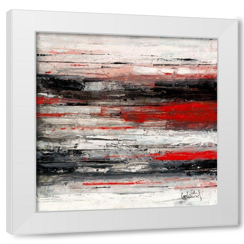 Abstrakt I White Modern Wood Framed Art Print by Cornee, Patrick