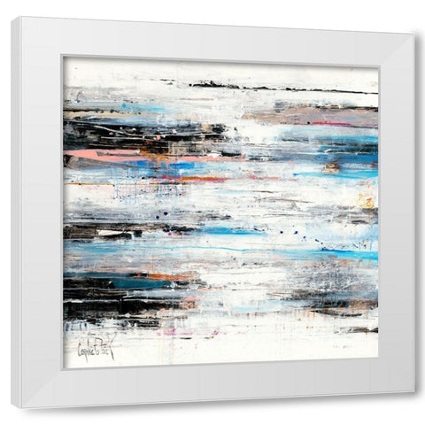 Abstrakt II White Modern Wood Framed Art Print by Cornee, Patrick