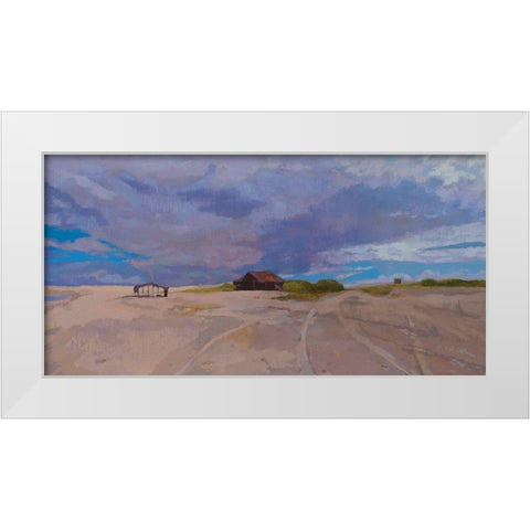 Passage / Vers Camocim White Modern Wood Framed Art Print by Mazur-Devaux, Ewa