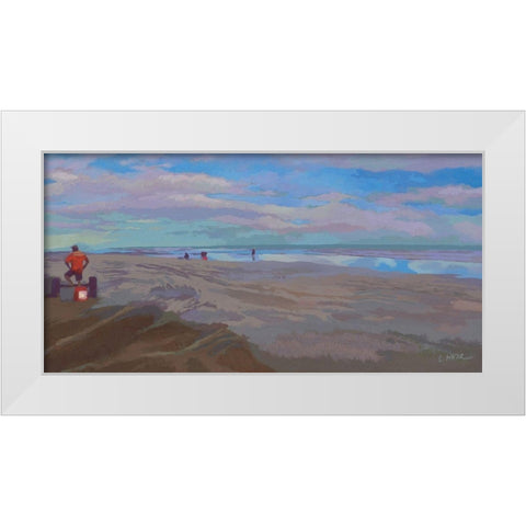 Plage de Tatajuba White Modern Wood Framed Art Print by Mazur-Devaux, Ewa