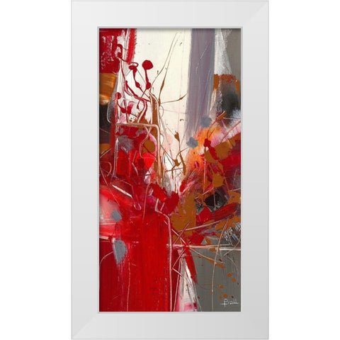 Jazz II White Modern Wood Framed Art Print by Ball, Veronique