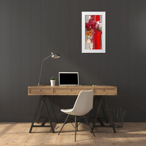 Jazz III White Modern Wood Framed Art Print by Ball, Veronique