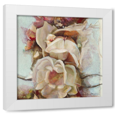 Exuberance de printemps I White Modern Wood Framed Art Print by Amrhein, Elvira