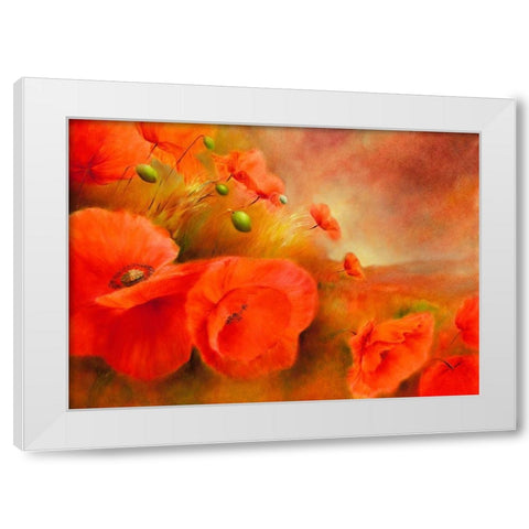 Im Abendlicht White Modern Wood Framed Art Print by Schmucker, Annette