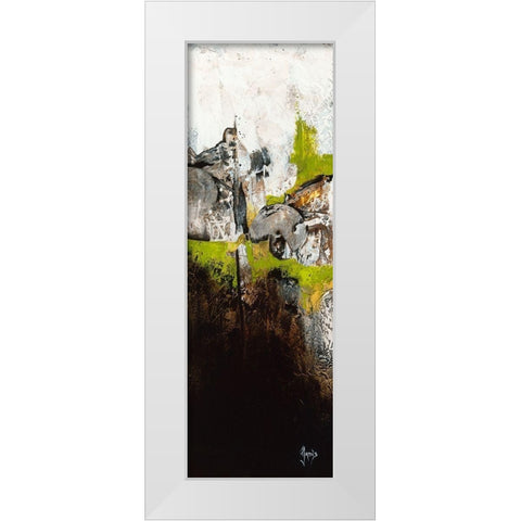 Naturellement II White Modern Wood Framed Art Print by Jadis