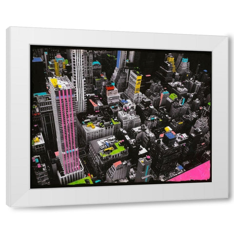 Color Side of the Force White Modern Wood Framed Art Print by Simonutti, Riccardo