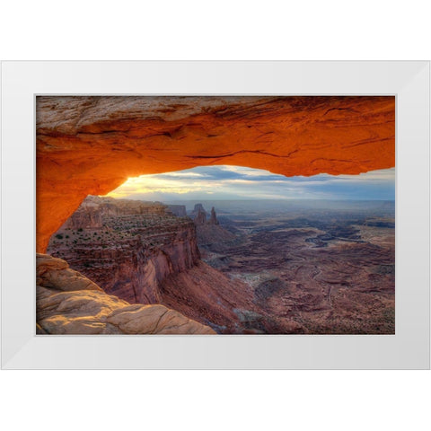 Grand Canyon White Modern Wood Framed Art Print by Terrible, Aurelien