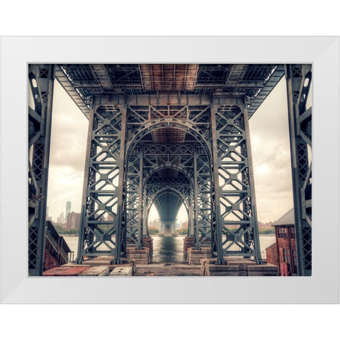 Under the Bridge - Colour White Modern Wood Framed Art Print by Terrible, Aurelien