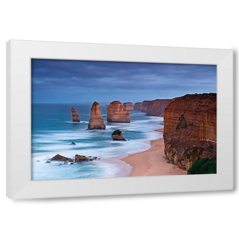 Great Ocean Road Australia White Modern Wood Framed Art Print by Ernemann, Lothar