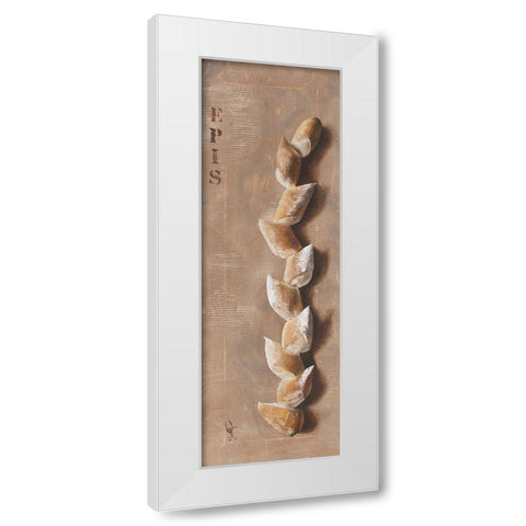 Baguette epi de ble White Modern Wood Framed Art Print by Defontenay, Elodie