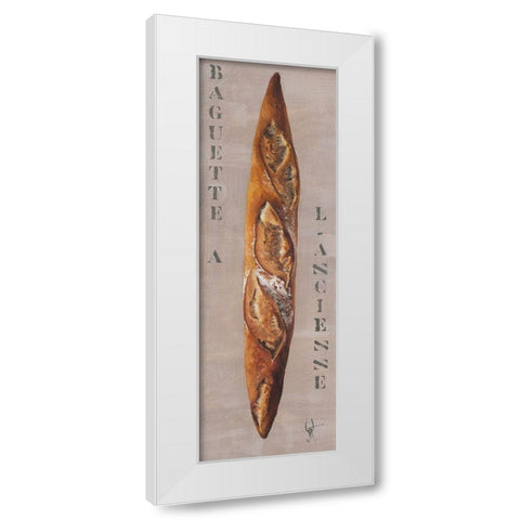 Baguette a l ancienne White Modern Wood Framed Art Print by Defontenay, Elodie