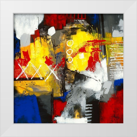 Lache-prise White Modern Wood Framed Art Print by Jadis