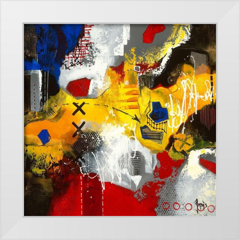 Et pourquoi pas? White Modern Wood Framed Art Print by Jadis