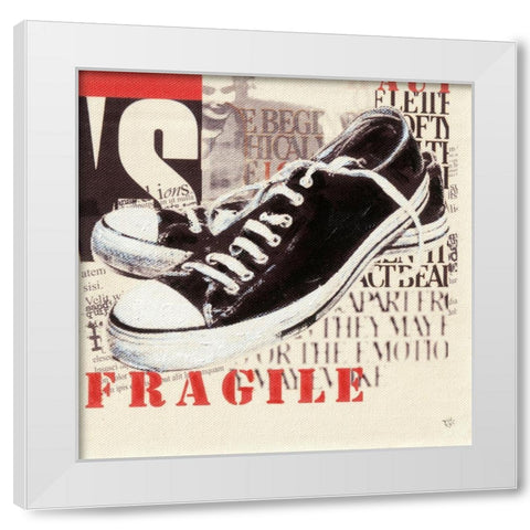 Fragile White Modern Wood Framed Art Print by Ducret, Patrice