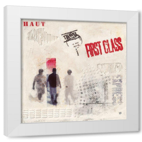 Regard White Modern Wood Framed Art Print by Ducret, Patrice