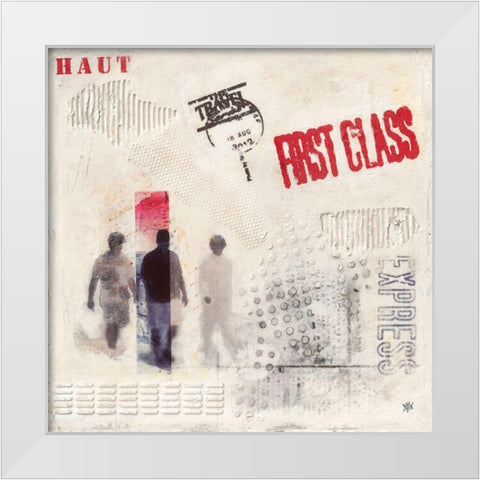 Regard White Modern Wood Framed Art Print by Ducret, Patrice