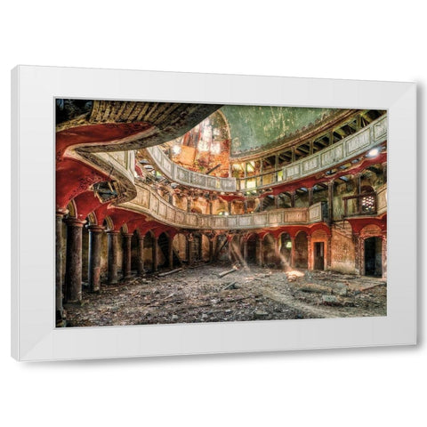 Gods Forgotten Palace White Modern Wood Framed Art Print by Haker, Matthias