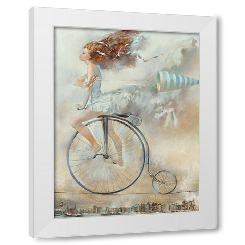 Vent White Modern Wood Framed Art Print by Tchoubakov, Oleg