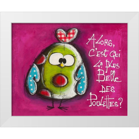 La plus belle ... White Modern Wood Framed Art Print by Mougin, Carine