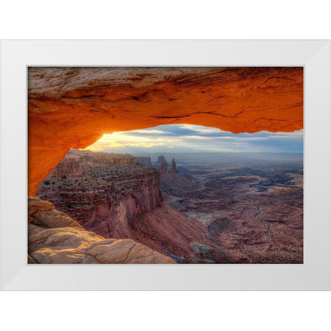 Grand Canyon White Modern Wood Framed Art Print by Terrible, Aurelien