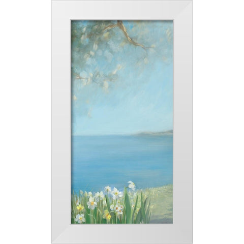 Isola Bella I White Modern Wood Framed Art Print by Vernageau, Sylvie