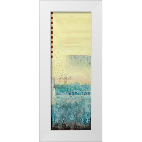 Mahler III White Modern Wood Framed Art Print by Holtkamp, Margreet