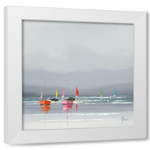 Avant l orage I White Modern Wood Framed Art Print by Flanet, Frederic