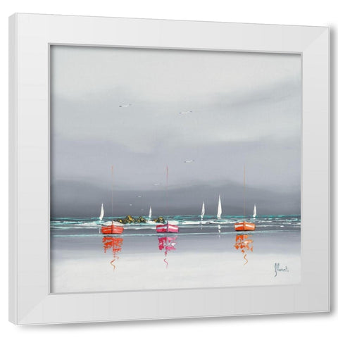 Avant l orage II White Modern Wood Framed Art Print by Flanet, Frederic