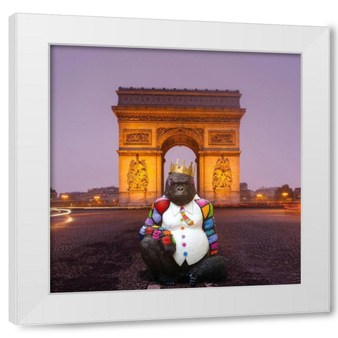 The King of Arc White Modern Wood Framed Art Print by Candon, Frederick