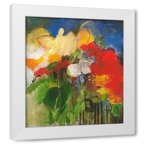 Gartenraum II White Modern Wood Framed Art Print by Dreyer, Ingeborg