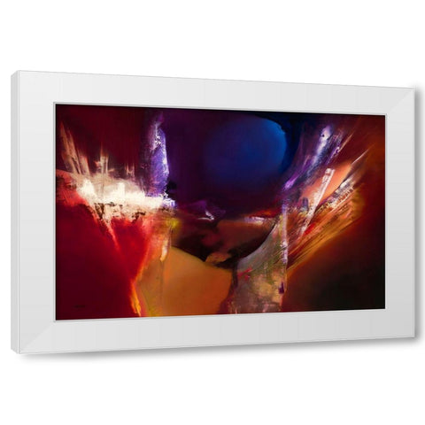 De Over Winning White Modern Wood Framed Art Print by ARVEE