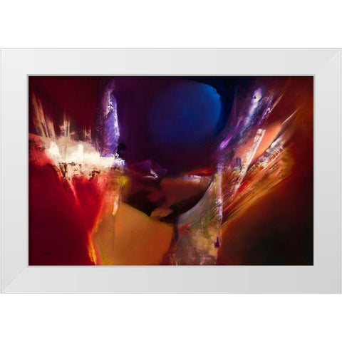 De Over Winning White Modern Wood Framed Art Print by ARVEE