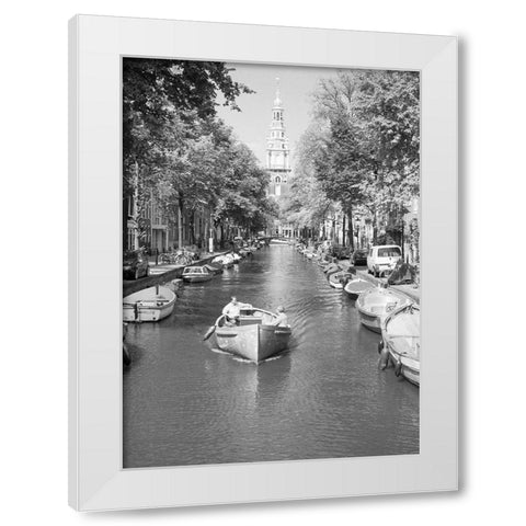 Amsterdam Zuiderkerk White Modern Wood Framed Art Print by Butcher, Dave
