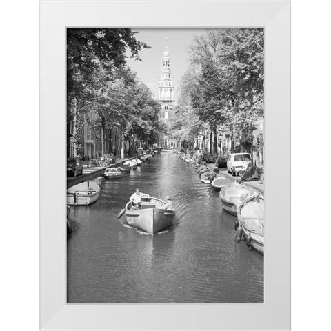 Amsterdam Zuiderkerk White Modern Wood Framed Art Print by Butcher, Dave
