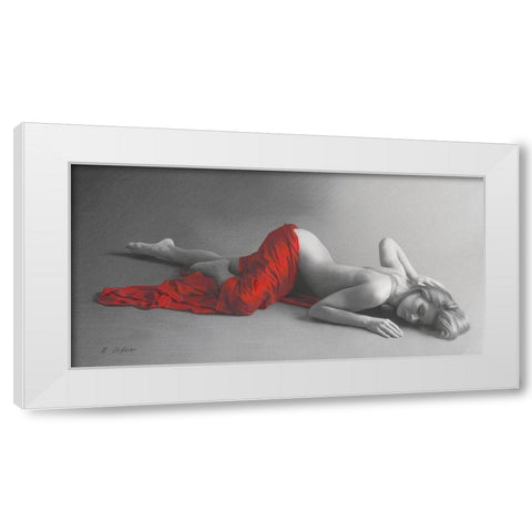 Bodyscape II White Modern Wood Framed Art Print by Seifert, Brita
