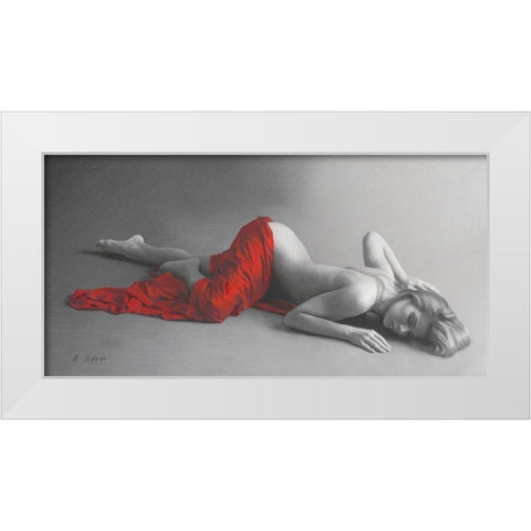 Bodyscape II White Modern Wood Framed Art Print by Seifert, Brita