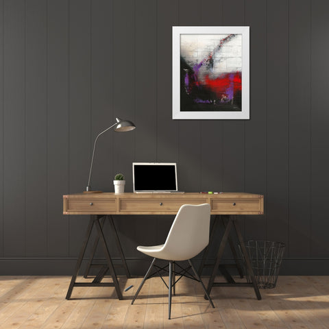 Mouvement perpetuel White Modern Wood Framed Art Print by Becam, Carole