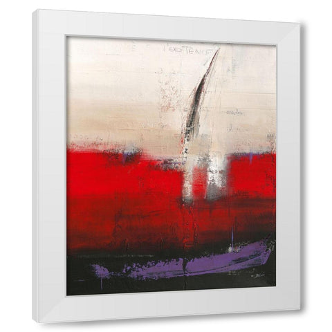 L existence White Modern Wood Framed Art Print by Becam, Carole