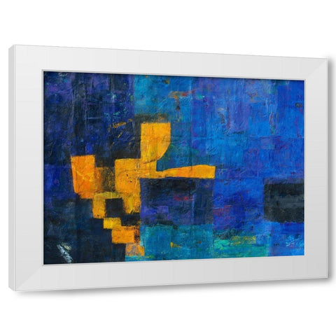 Link Resting White Modern Wood Framed Art Print by Vilsboll, Anne