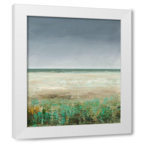 Wild Beach White Modern Wood Framed Art Print by Royer, Simon