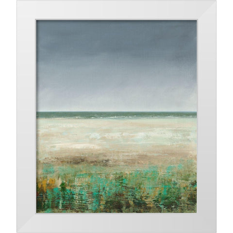 Wild Beach White Modern Wood Framed Art Print by Royer, Simon