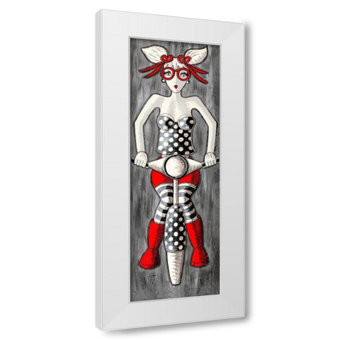 En Balade White Modern Wood Framed Art Print by MIROTA