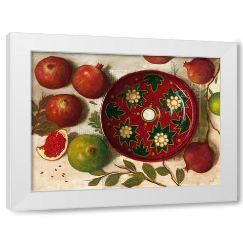 Ceramique rouge White Modern Wood Framed Art Print by Lionnet, Pascal