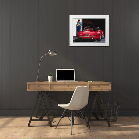 427 ci White Modern Wood Framed Art Print by Tempier, Guy