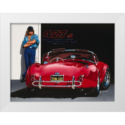 427 ci White Modern Wood Framed Art Print by Tempier, Guy