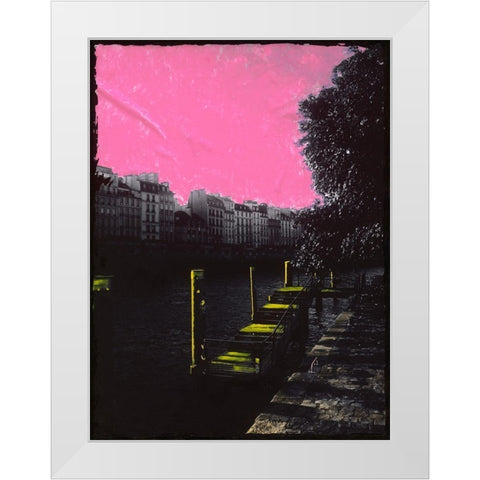 21h04 White Modern Wood Framed Art Print by Simonutti, Riccardo