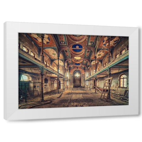 Remember White Modern Wood Framed Art Print by Haker, Matthias