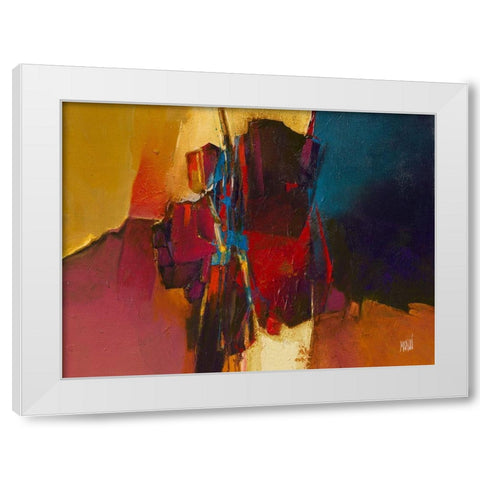 Luminescence White Modern Wood Framed Art Print by Marchi