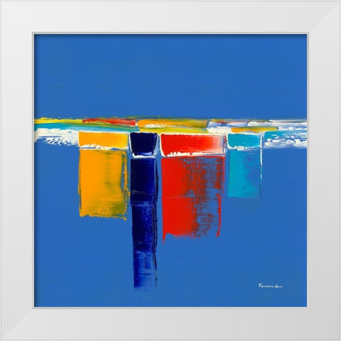 Ambiance marine White Modern Wood Framed Art Print by Fontdeville, Guy