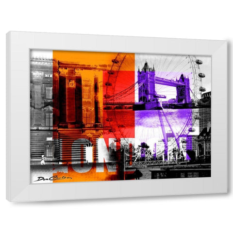 London White Modern Wood Framed Art Print by Carlson, Don